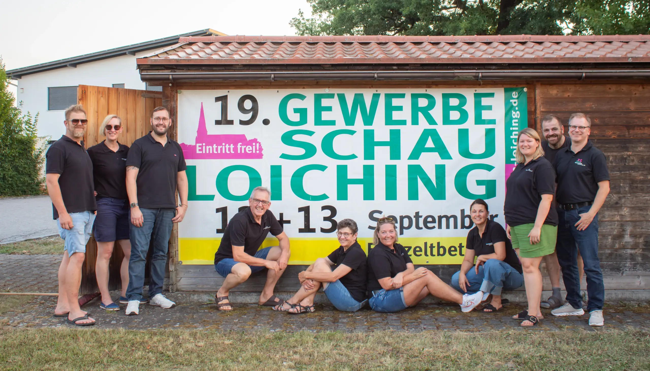 19. Gewerbeschau Loiching, die Vorbereitungen laufen.